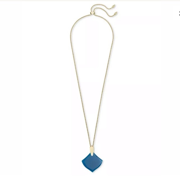 Kendra Scott Aislinn Gold Long Pendant Necklace - Picture 2 of 8